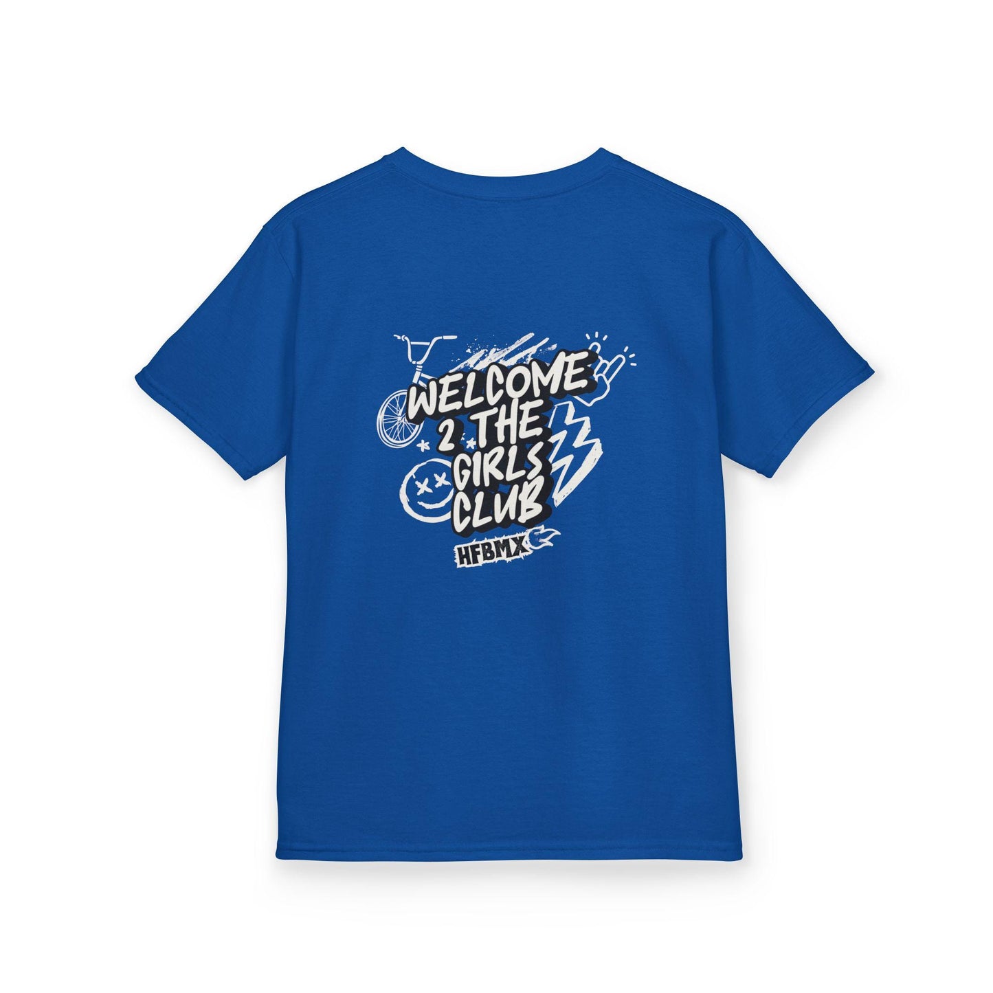 Girls Club BMX T-Shirt, Youth Biking Bicycle Graphic Tee