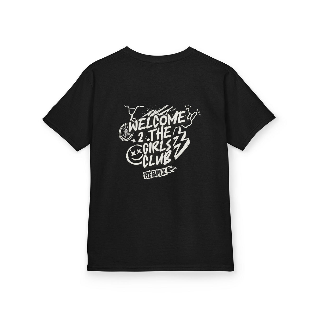 Girls Club BMX T-Shirt, Youth Biking Bicycle Graphic Tee