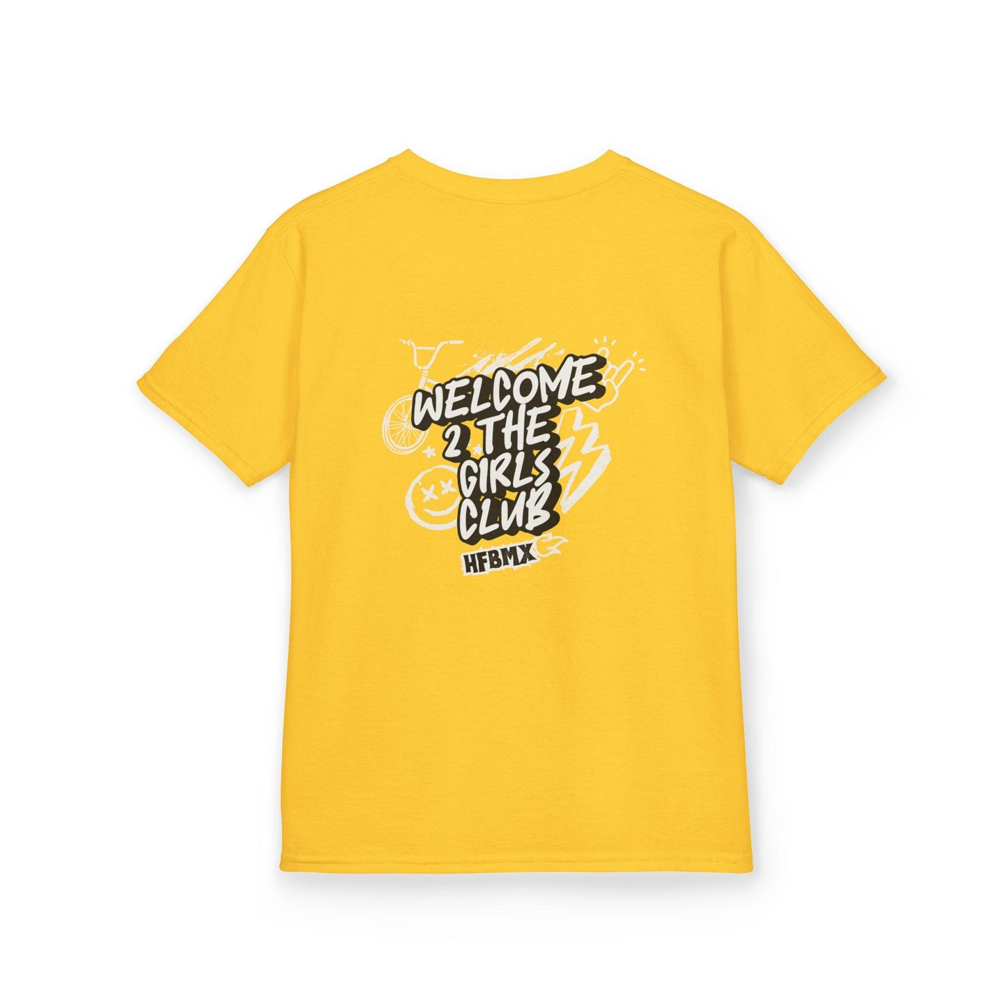 Girls Club BMX T-Shirt, Youth Biking Bicycle Graphic Tee