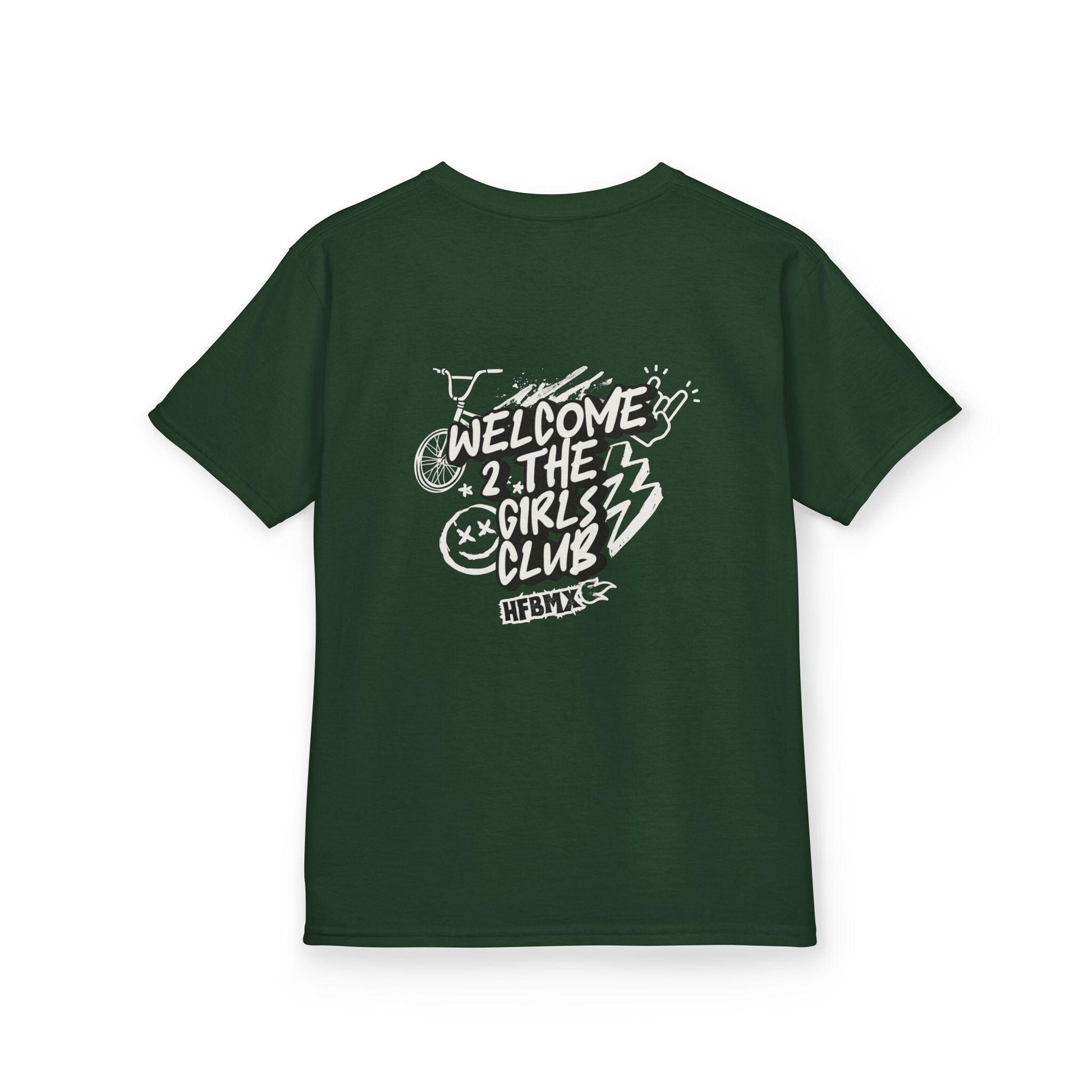 Girls Club BMX T-Shirt, Youth Biking Bicycle Graphic Tee