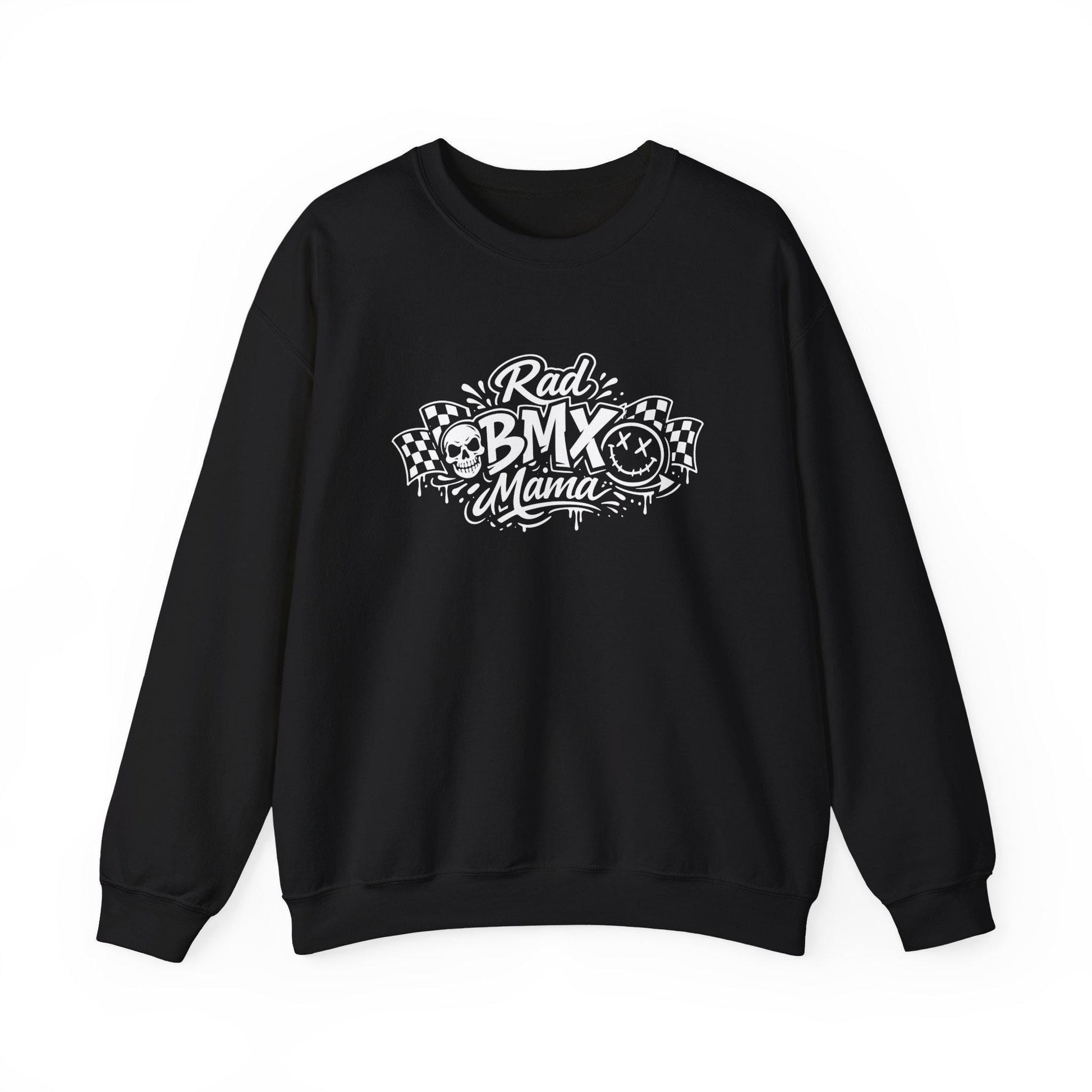 Rad BMX Mama Heavy Blend™ Crewneck Sweatshirt - Hellfire Bmx