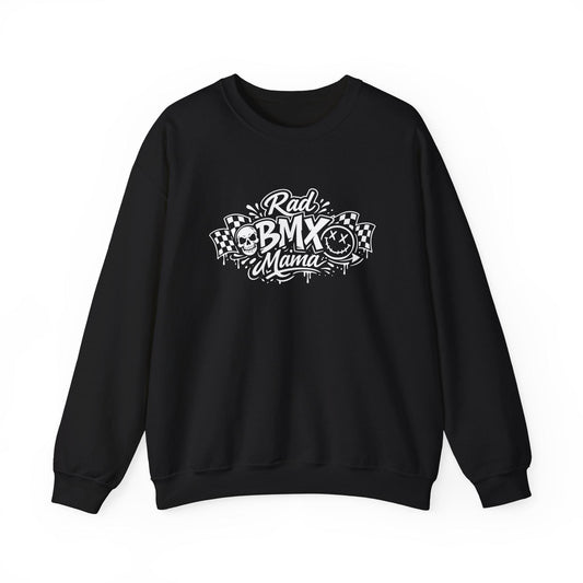 Rad BMX Mama Heavy Blend™ Crewneck Sweatshirt - Hellfire Bmx