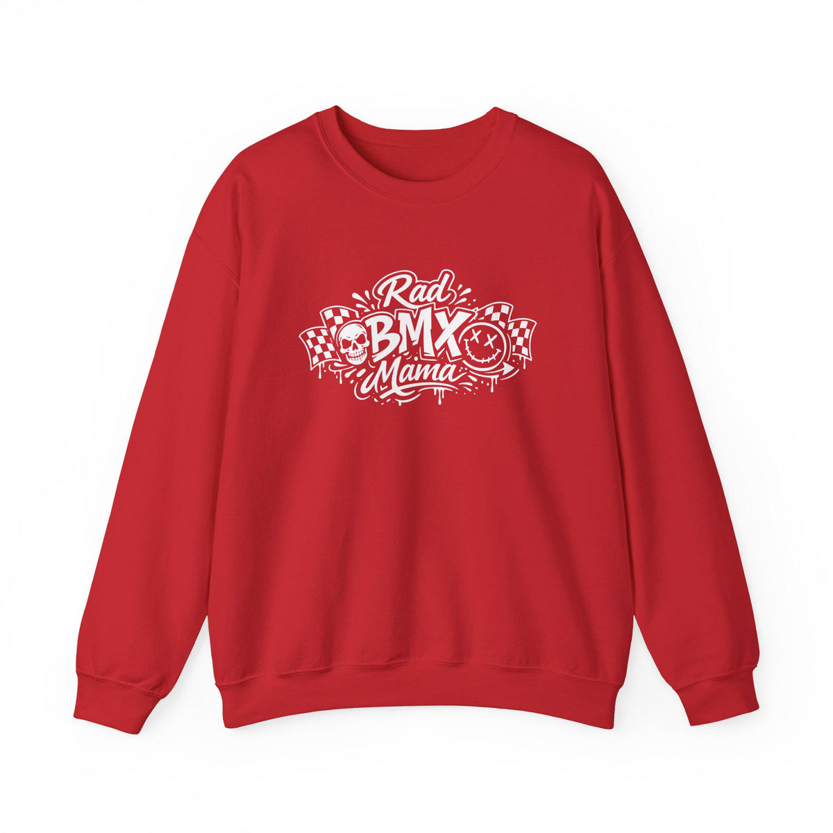 Rad BMX Mama Heavy Blend™ Crewneck Sweatshirt - Hellfire Bmx