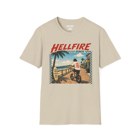 High Tides Good Vibes Hellfire BMX California T-Shirt