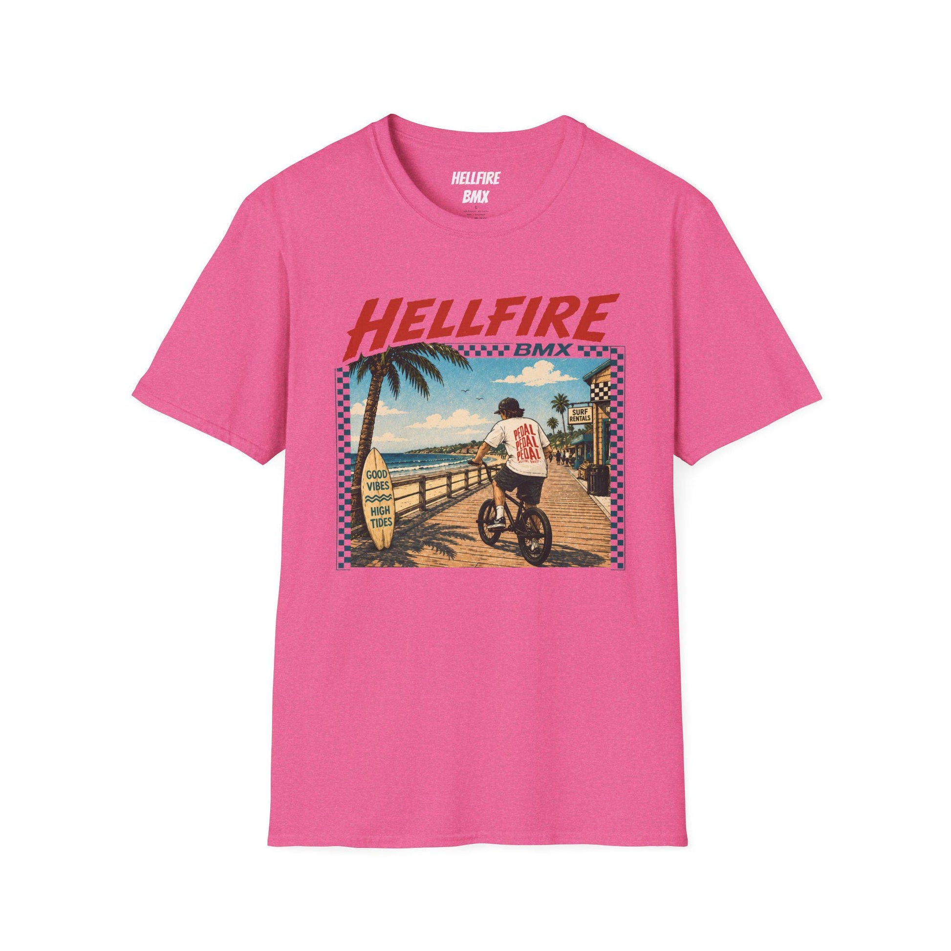 High Tides Good Vibes Hellfire BMX California T-Shirt