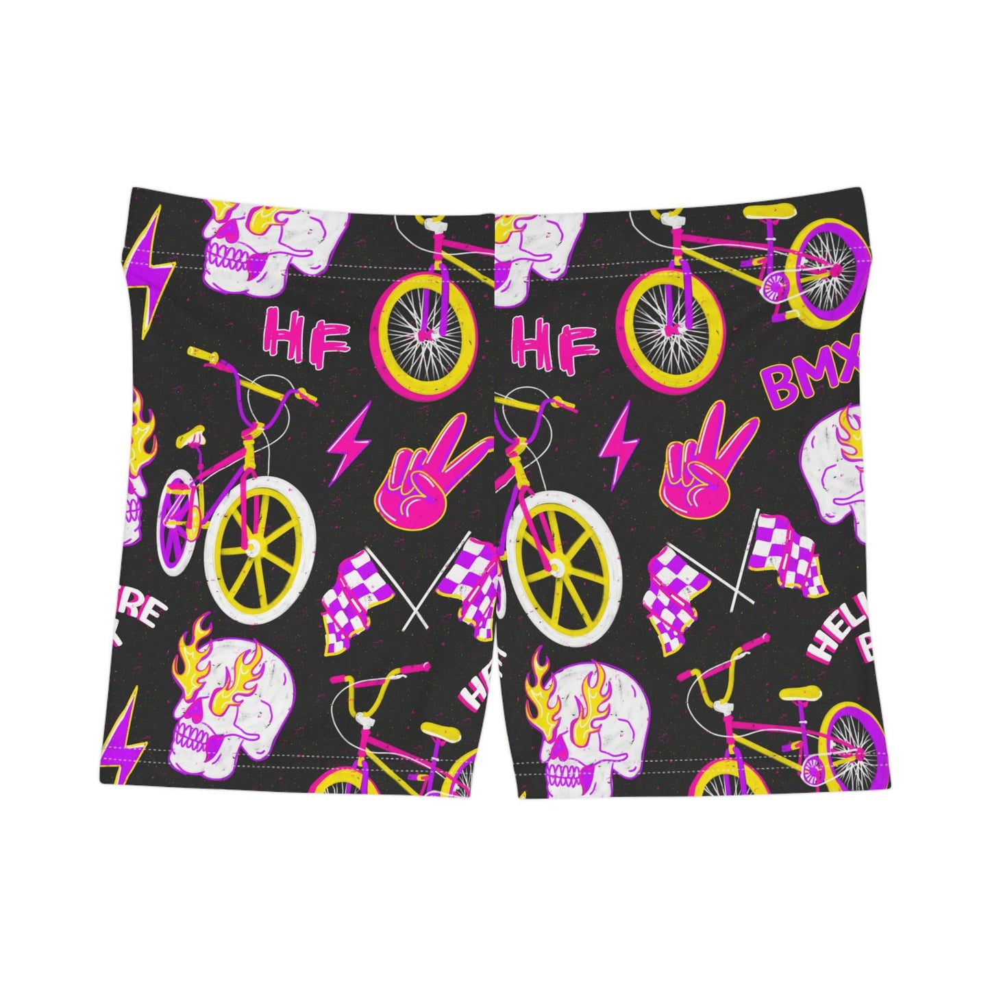 Rad Vibes Pink Hellfire BMX Women's Shorts