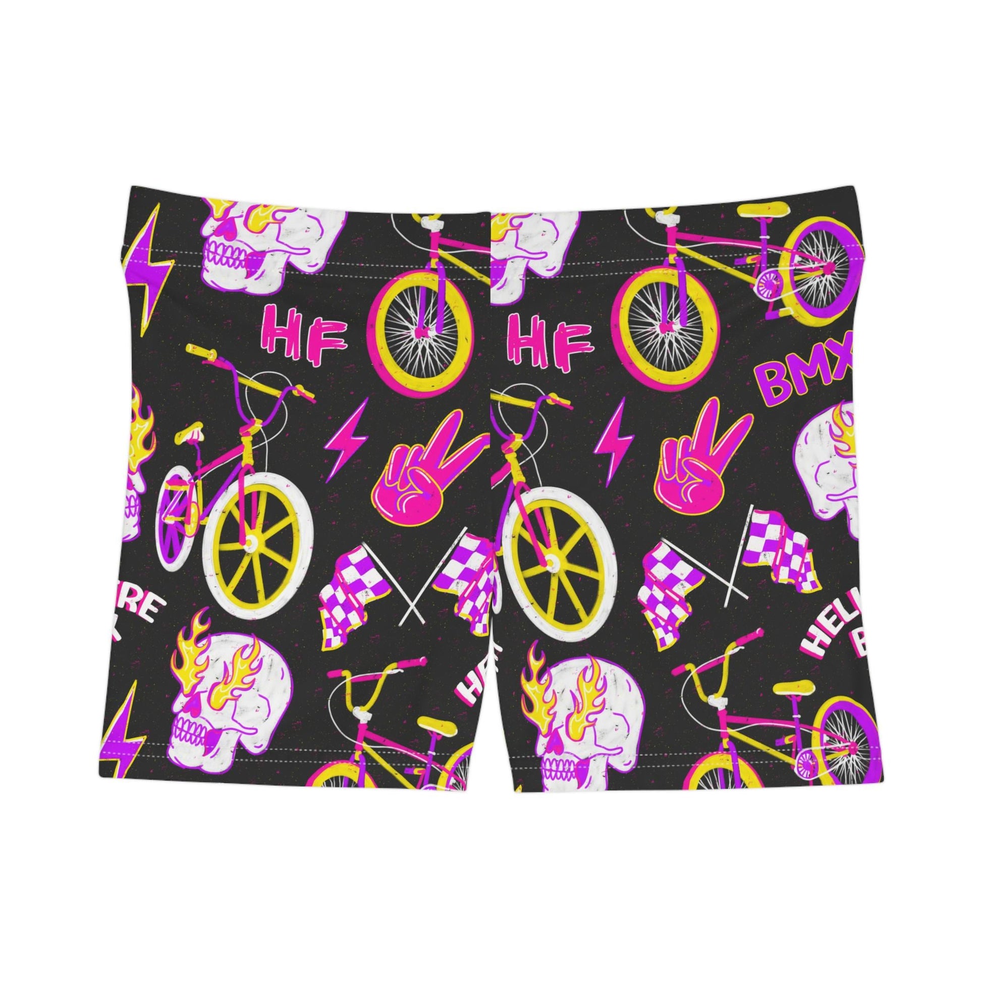 Rad Vibes Pink Hellfire BMX Women's Shorts