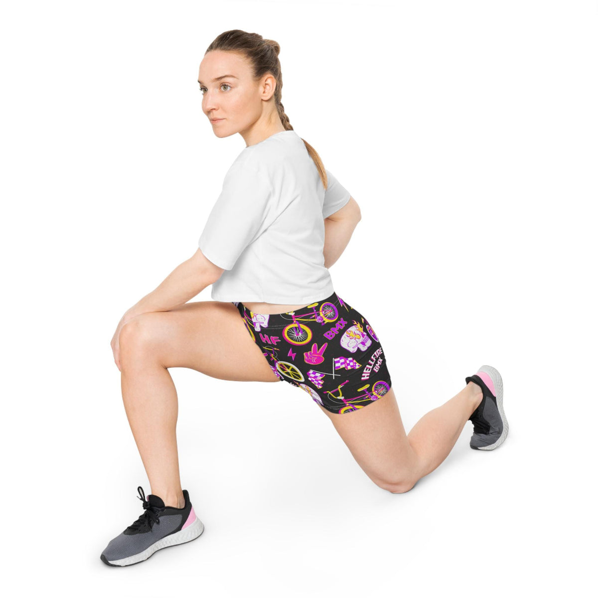 Rad Vibes Pink Hellfire BMX Women's Shorts