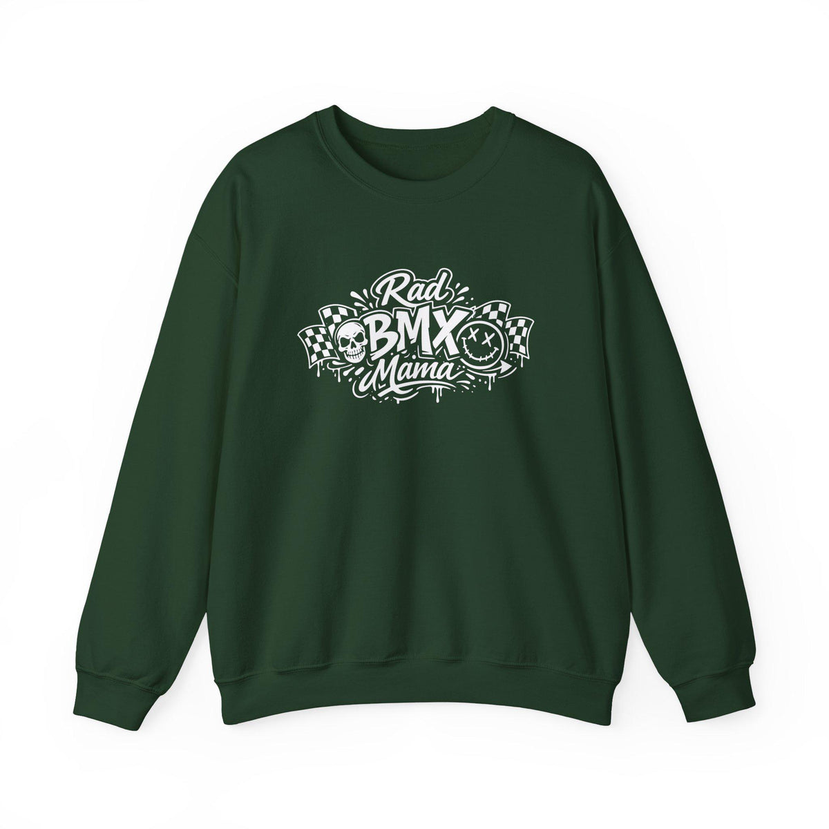 Rad BMX Mama Heavy Blend™ Crewneck Sweatshirt - Hellfire Bmx