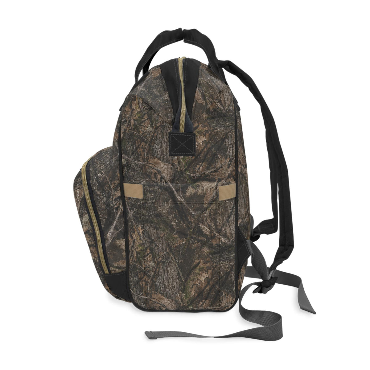 Tree Camo All-Over Print Multifunctional Diaper Backpack