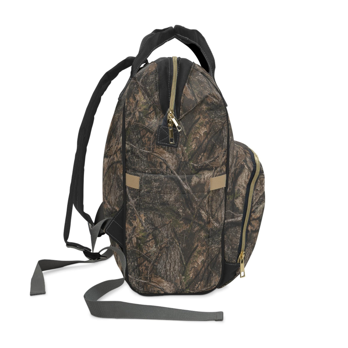Tree Camo All-Over Print Multifunctional Diaper Backpack